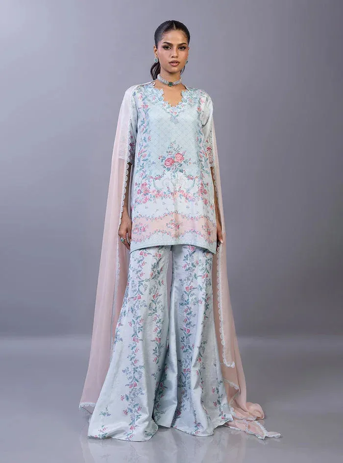 Zainab Chottani Eid Edit 26 Pink Raw Silk – view 5 – Poshaq