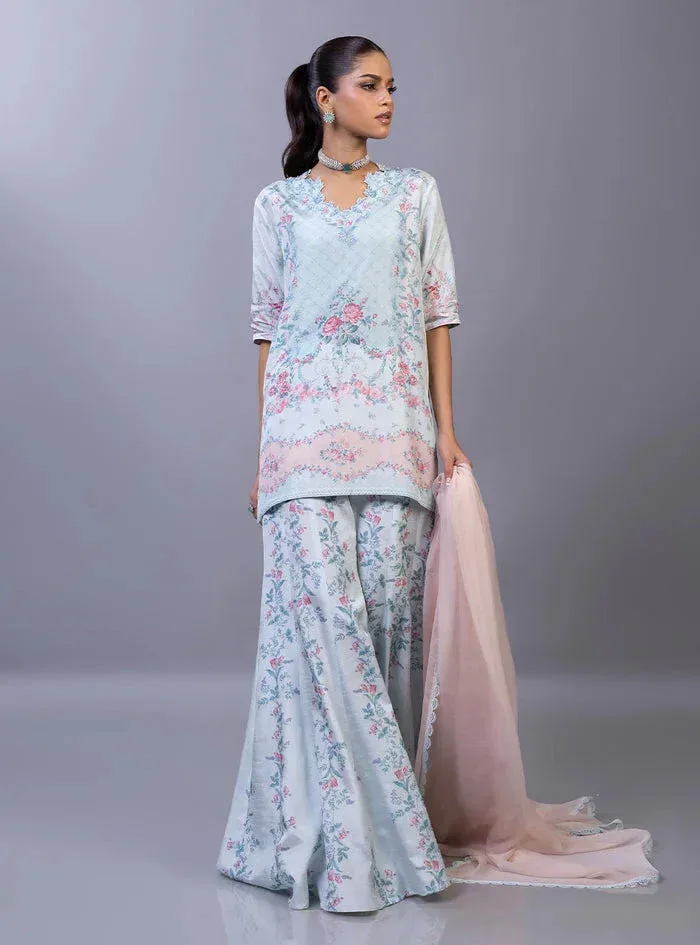 Zainab Chottani Eid Edit 26 Pink Raw Silk – view 6 – Poshaq