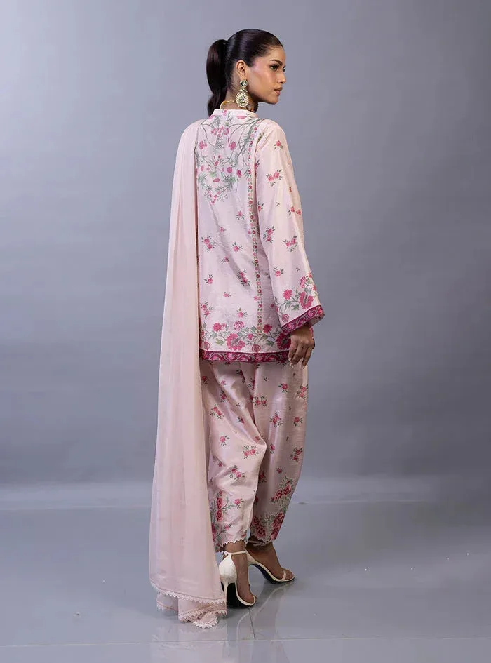 Zainab Chottani Eid Edit 26 Green Raw Silk – view 2 – Poshaq