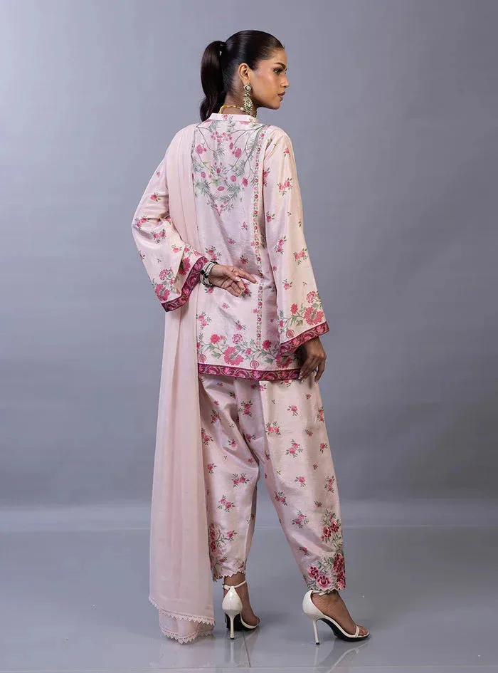 Zainab Chottani Eid Edit 26 Green Raw Silk – view 3 – Poshaq