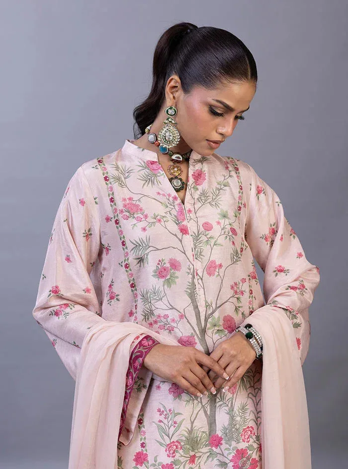 Zainab Chottani Eid Edit 26 Green Raw Silk – view 6 – Poshaq