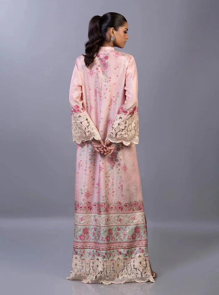 Zainab Chottani Eid Edit 26 Ivory Raw Silk – view 2 – Poshaq