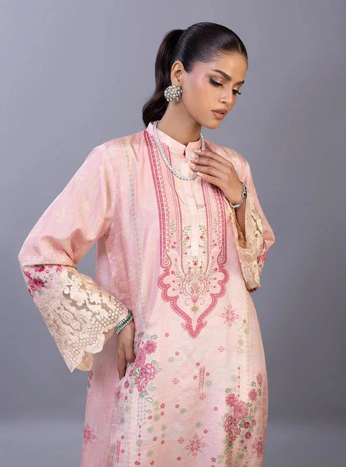 Zainab Chottani Eid Edit 26 Ivory Raw Silk – view 6 – Poshaq