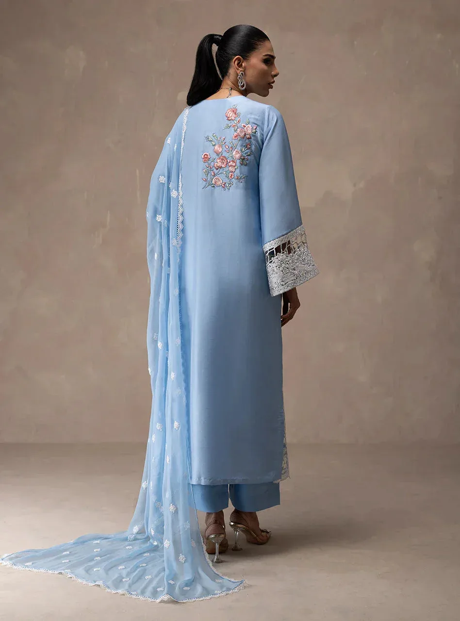 Zainab Chottani Eid Edit 26 White Raw Silk – view 2 – Poshaq