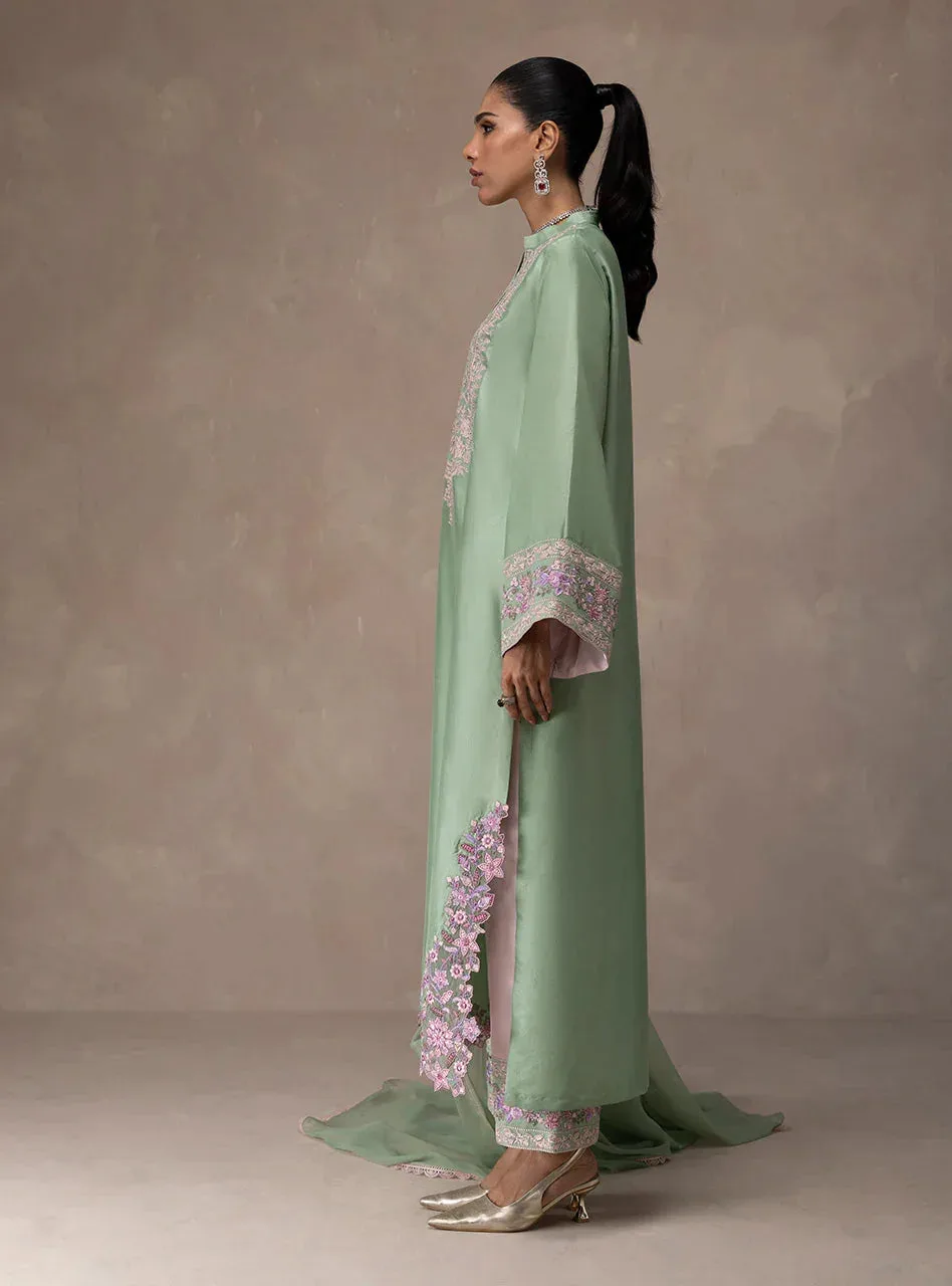 Zainab Chottani Eid Edit 26 Lilac Raw Silk – view 4 – Poshaq