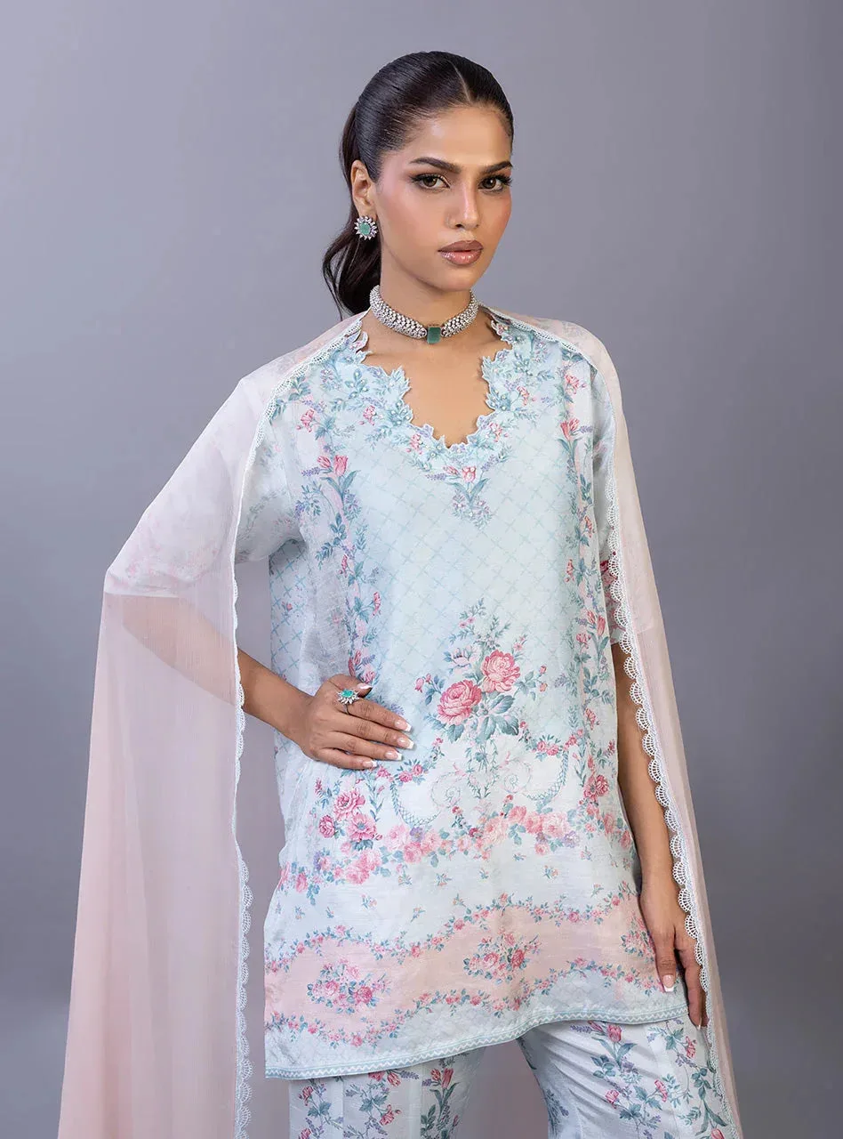 Zainab Chottani Eid Edit 26 Pink Raw Silk – view 4 – Poshaq