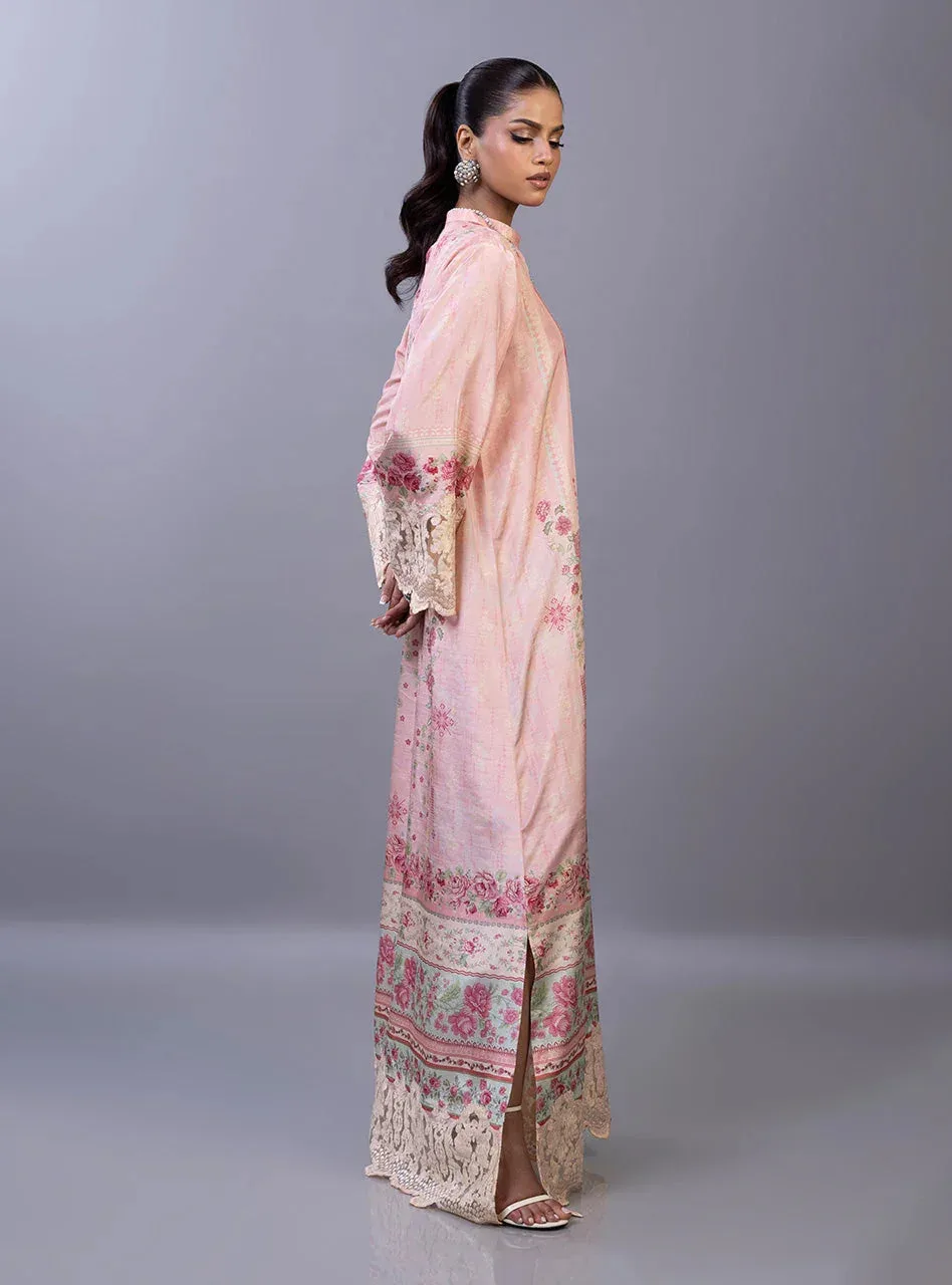 Zainab Chottani Eid Edit 26 Ivory Raw Silk – view 4 – Poshaq