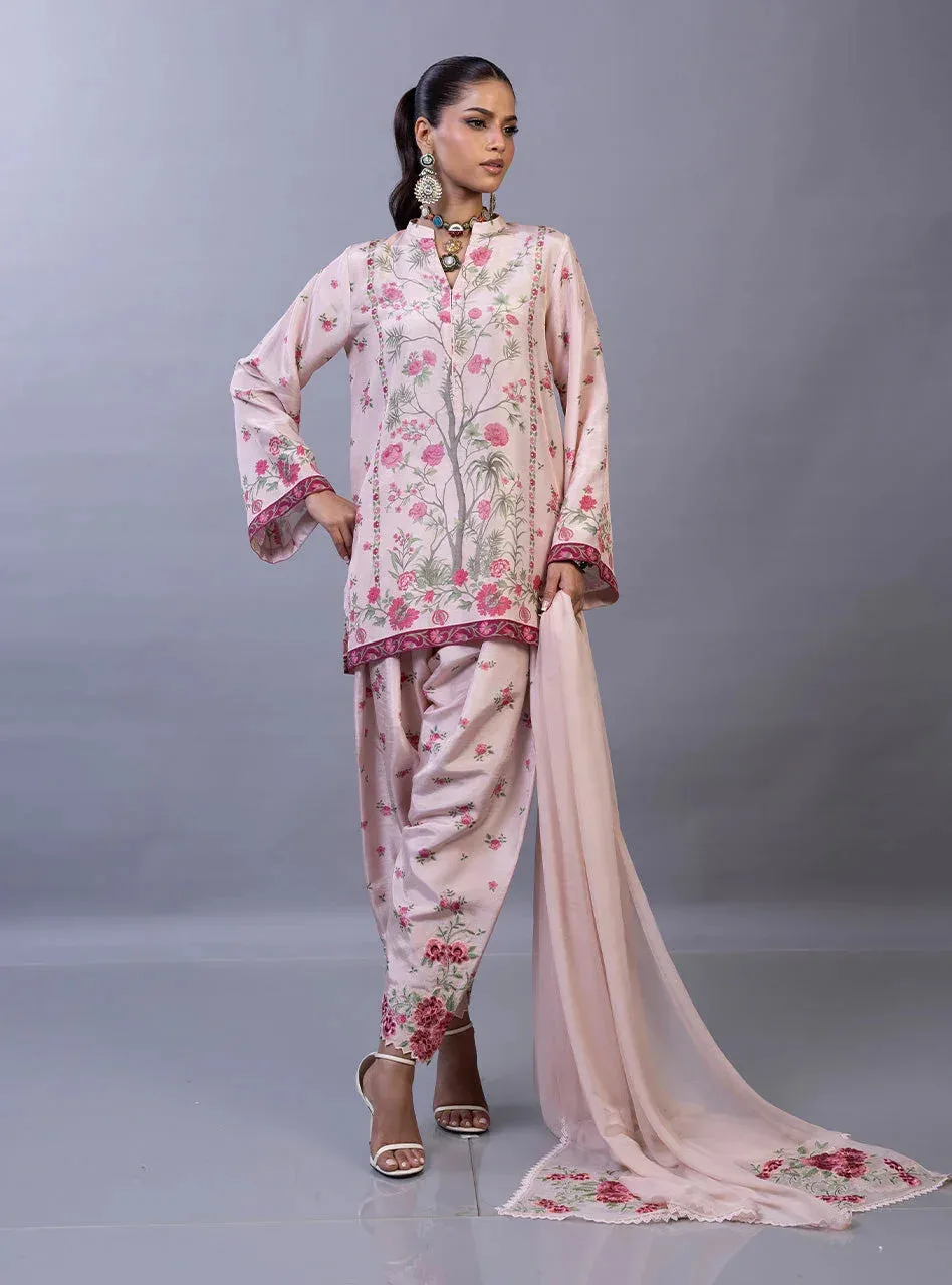 Zainab Chottani Eid Edit 26 Green Raw Silk – view 1 – Poshaq