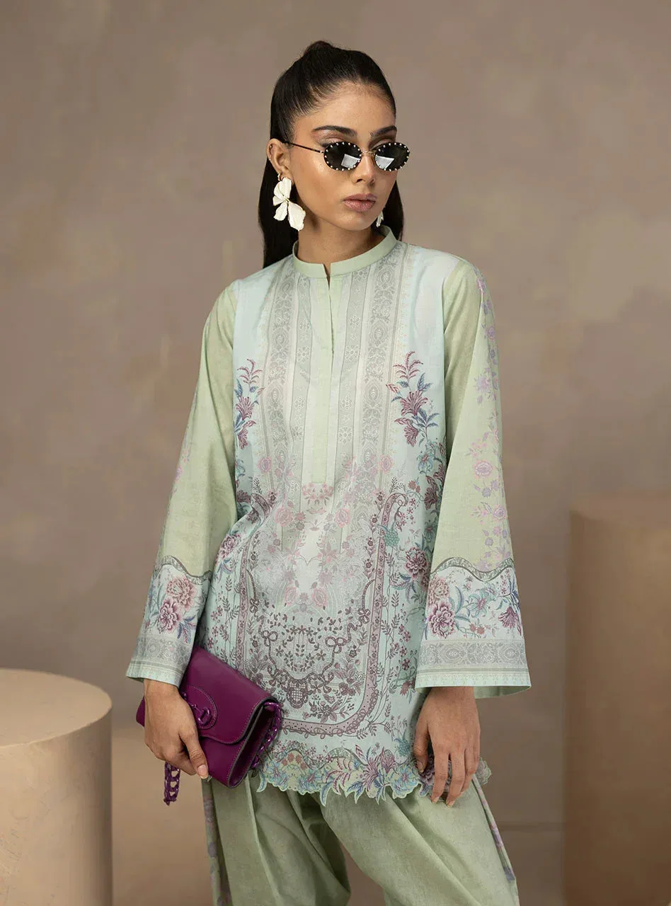 Zainab Chottani Zahra Spring Edit 26 Mint – view 3 – Poshaq