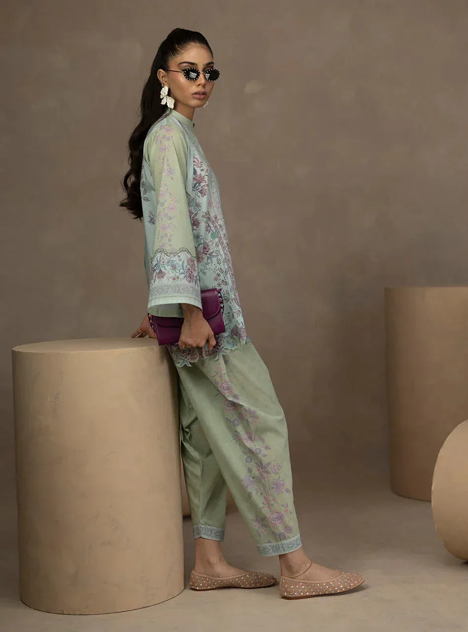 Zainab Chottani Zahra Spring Edit 26 Mint – view 7 – Poshaq