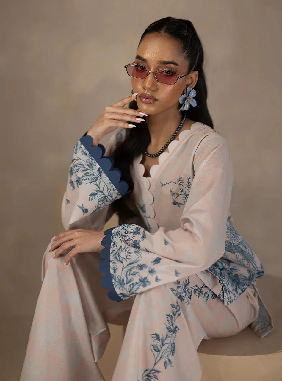 Zainab Chottani Zahra Spring Edit 26 Lilac – view 6 – Poshaq