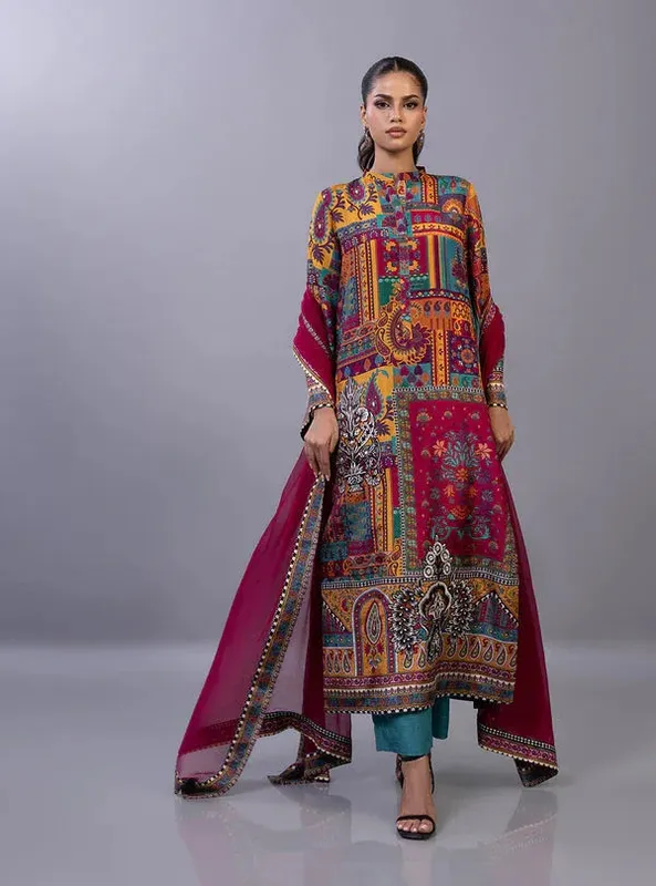 Zainab Chottani Ramadan Edit 26 Mustard – view 1 – Poshaq