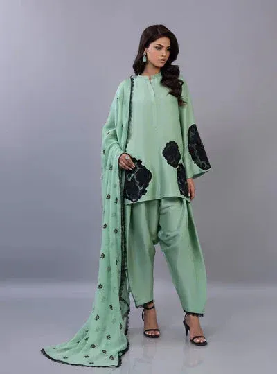 Zainab Chottani Ramadan Edit 26 Black – view 1 – Poshaq