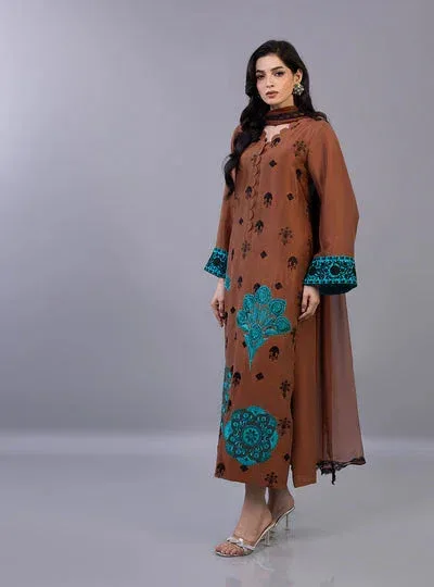 Zainab Chottani Ramadan Edit 26 Turquoise – view 3 – Poshaq
