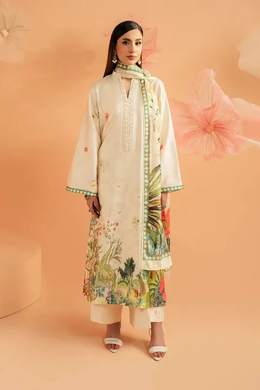 Ivory Chiffon – view 1 – Poshaq
