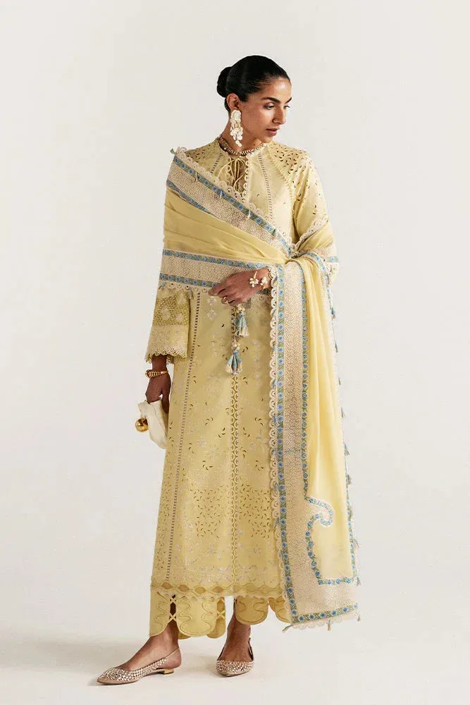 Suffuse Casual Pret Eid 26 Yellow Jacquard – view 4 – Poshaq