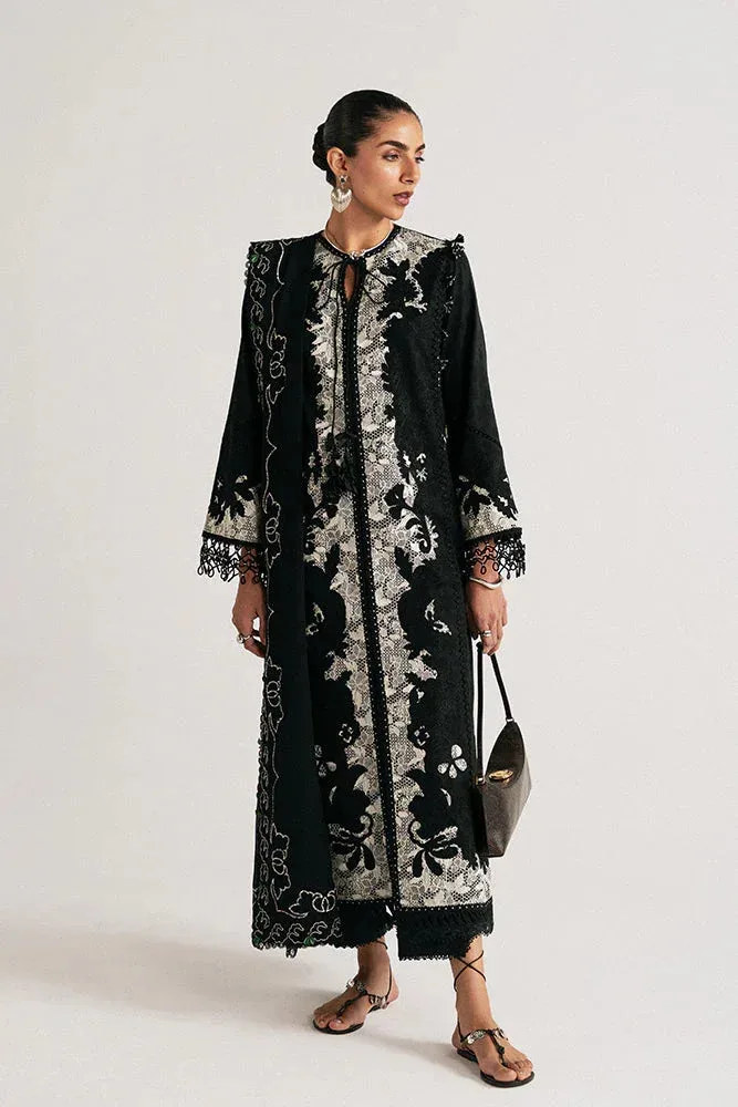 Suffuse Casual Pret Eid 26 Black Jacquard – view 2 – Poshaq
