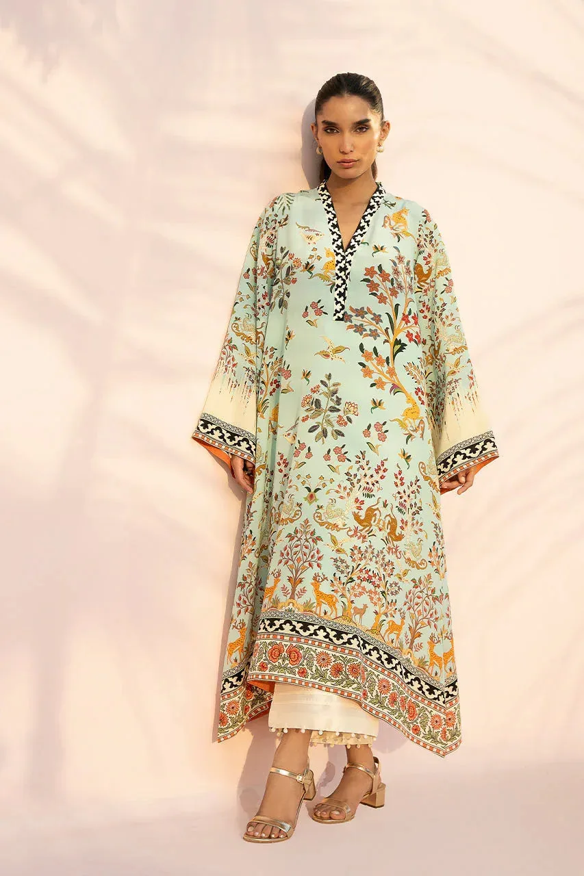 Sania Maskatiya Eid Edit 26 Cream Crepe – view 1 – Poshaq