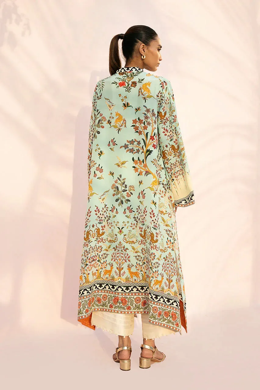 Sania Maskatiya Eid Edit 26 Cream Crepe – view 2 – Poshaq