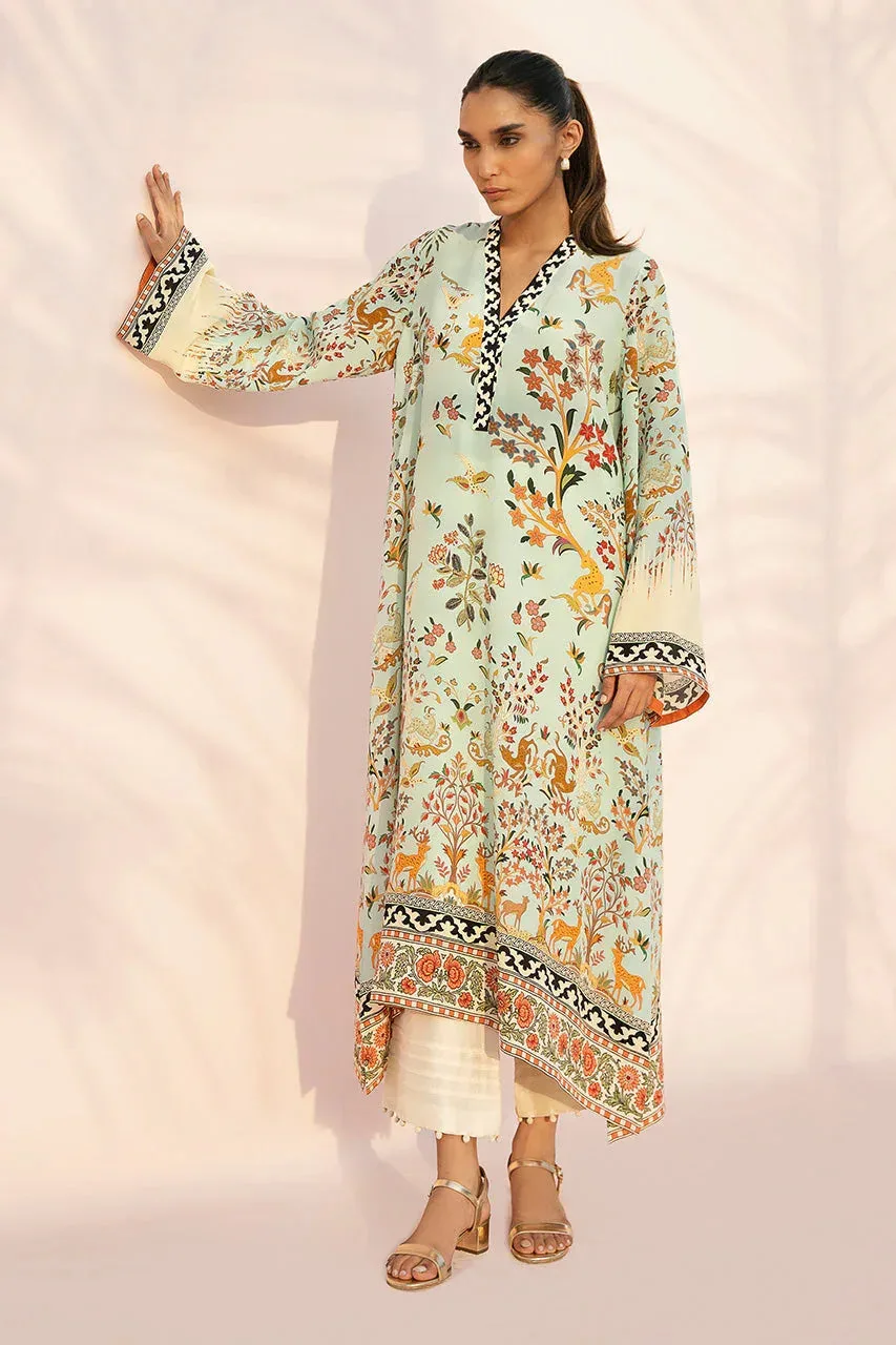 Sania Maskatiya Eid Edit 26 Cream Crepe – view 4 – Poshaq