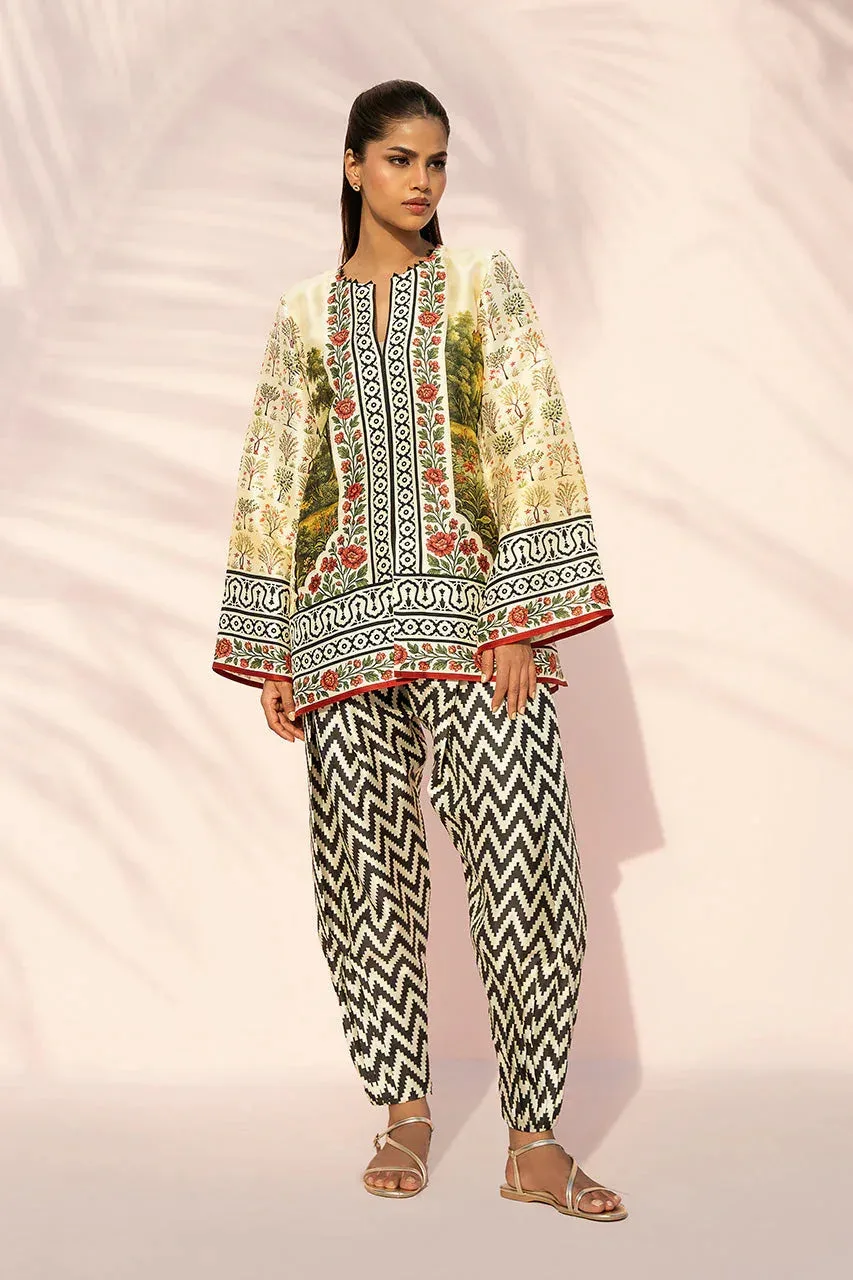 Sania Maskatiya Eid Edit 26 Ivory – view 1 – Poshaq