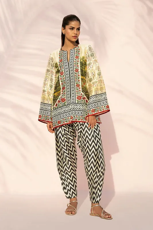 Sania Maskatiya Eid Edit 26 Ivory – view 1 – Poshaq