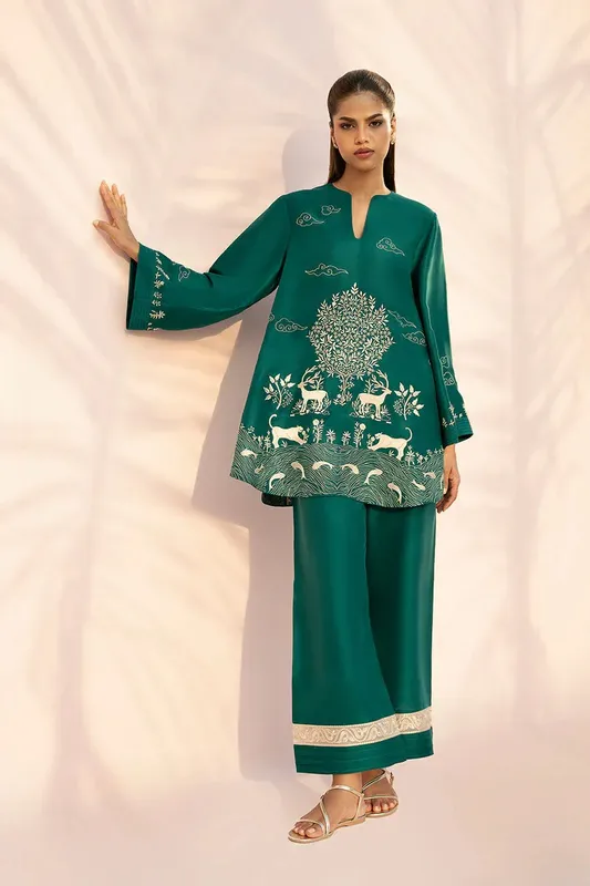 Sania Maskatiya Eid Edit 26 Cream – view 1 – Poshaq