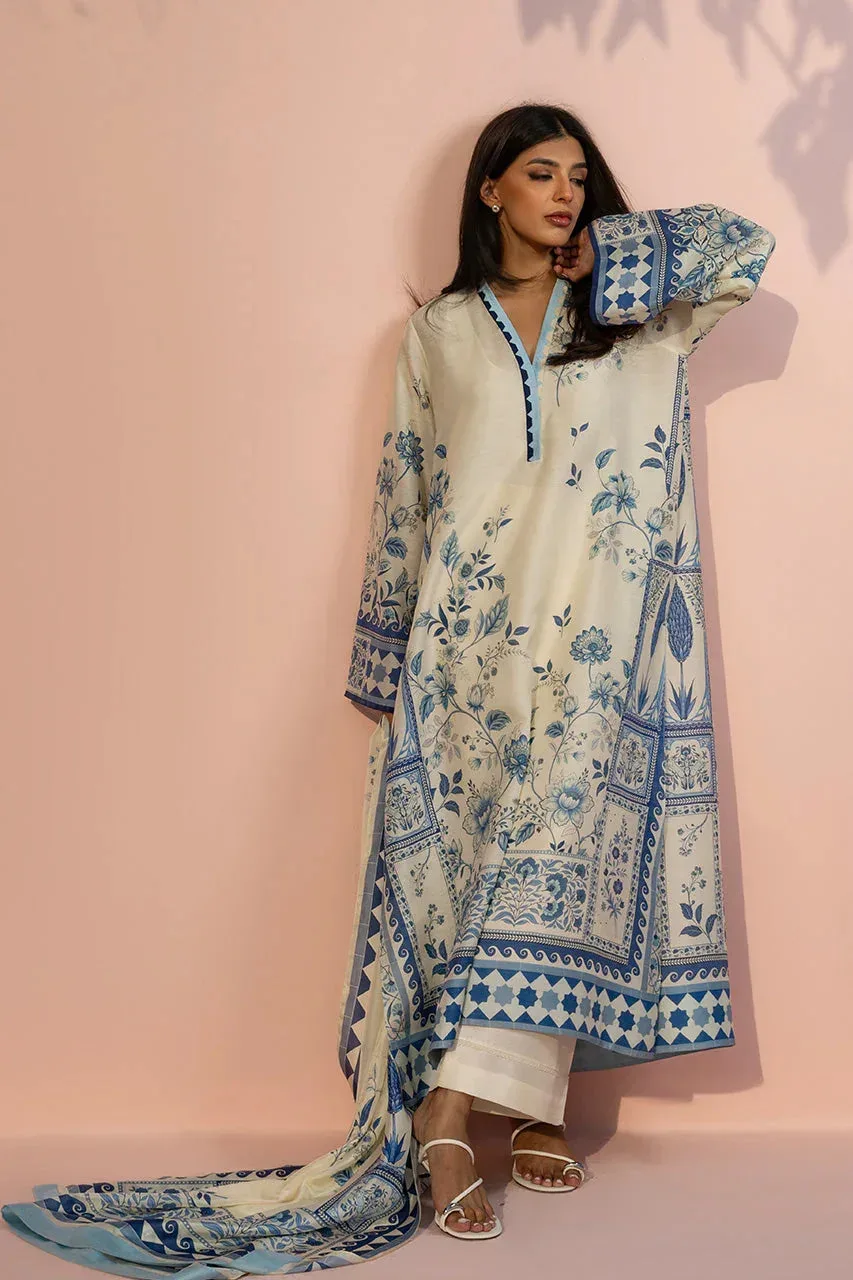 Sania Maskatiya Eid Edit 26 Ivory Silk – view 1 – Poshaq