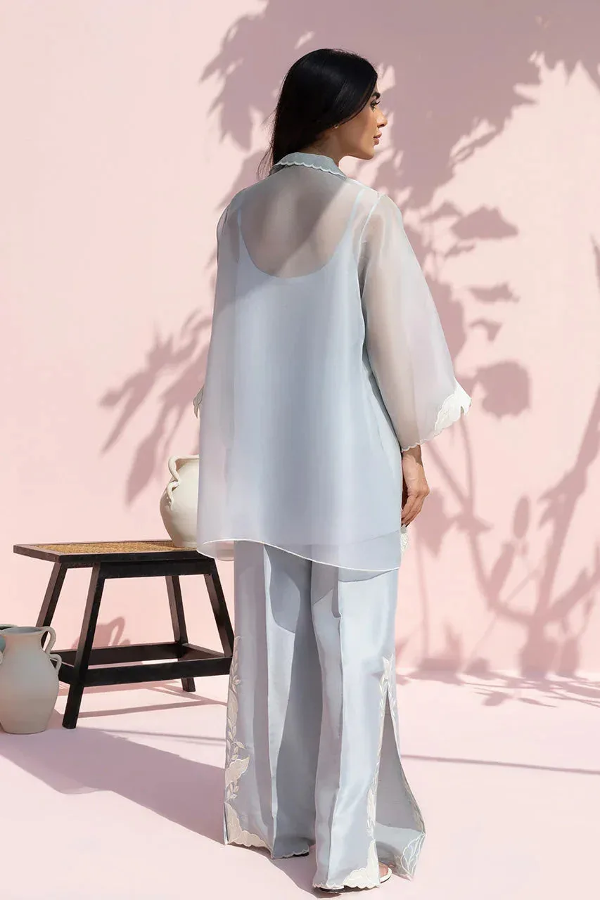 Sania Maskatiya Eid Edit 26 Ivory Organza – view 2 – Poshaq
