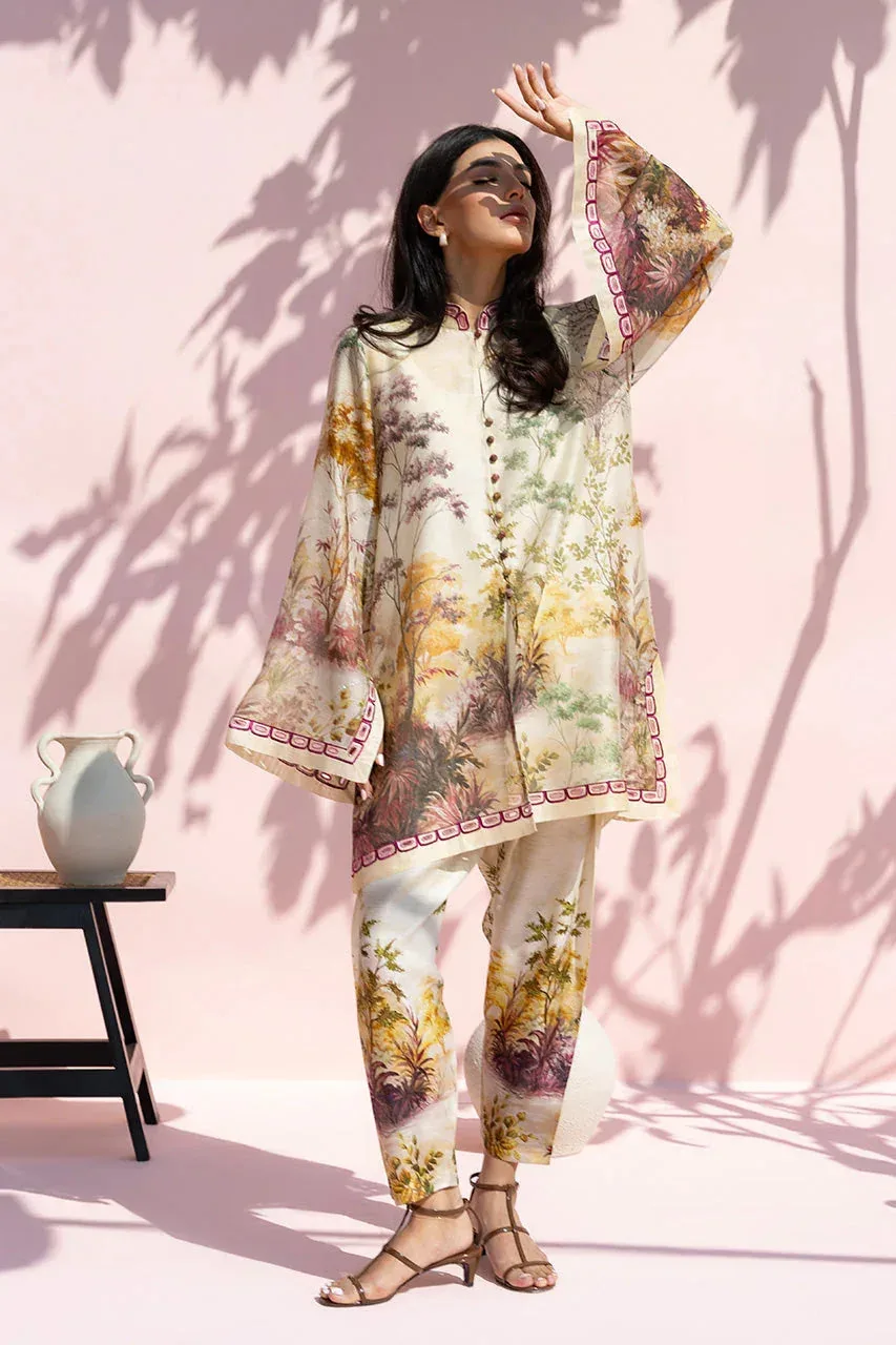 Sania Maskatiya Eid Edit 26 Beige Cotton – view 1 – Poshaq