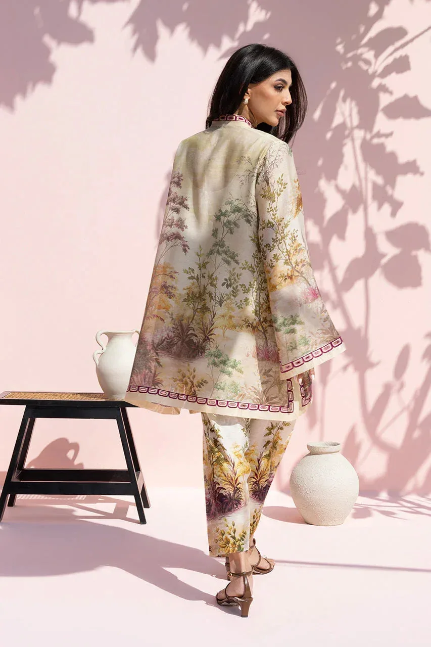 Sania Maskatiya Eid Edit 26 Beige Cotton – view 2 – Poshaq