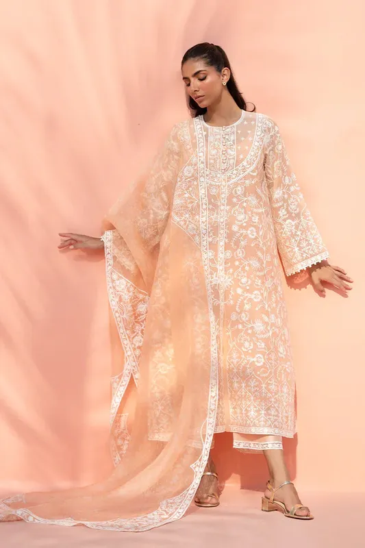 Sania Maskatiya Eid Edit 26 Peach – view 1 – Poshaq
