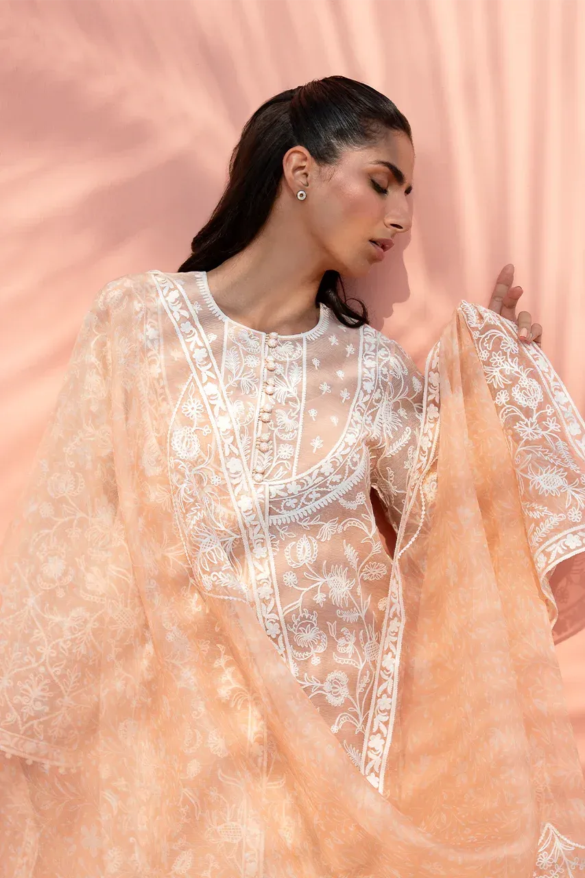 Sania Maskatiya Eid Edit 26 Peach – view 4 – Poshaq