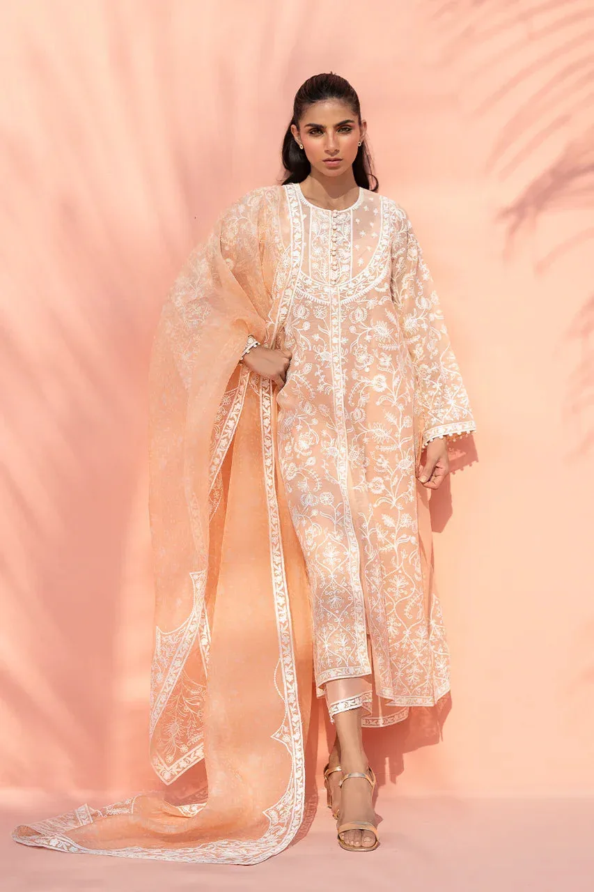 Sania Maskatiya Eid Edit 26 Peach – view 5 – Poshaq