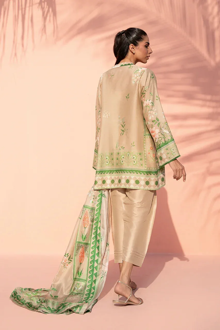 Sania Maskatiya Eid Edit 26 Green Silk – view 2 – Poshaq