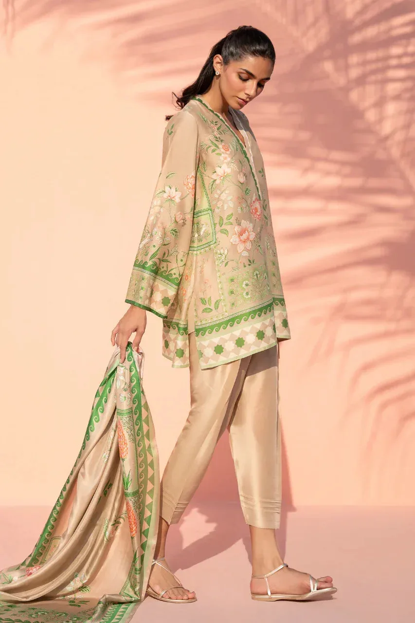 Sania Maskatiya Eid Edit 26 Green Silk – view 4 – Poshaq