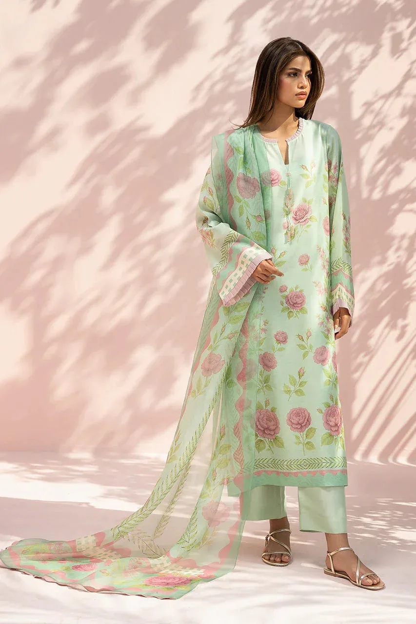 Sania Maskatiya Eid Edit 26 Green Organza – view 1 – Poshaq