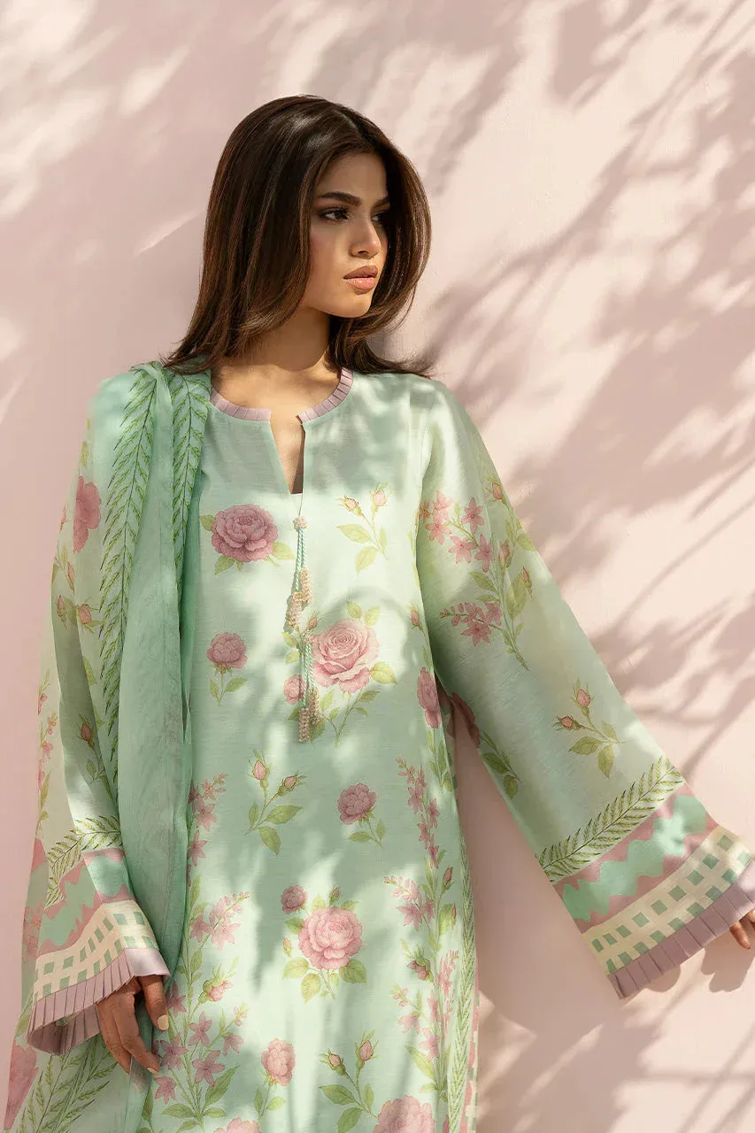 Sania Maskatiya Eid Edit 26 Green Organza – view 3 – Poshaq