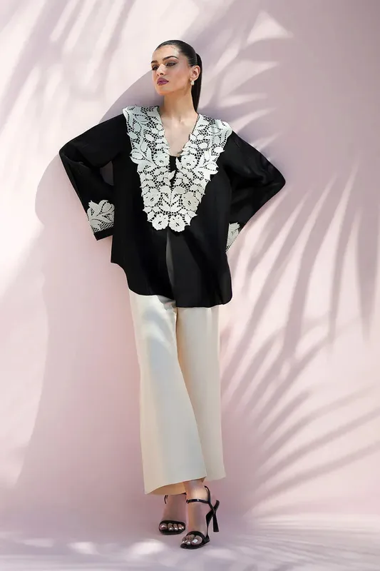 Sania Maskatiya Eid Edit 26 Ivory – view 1 – Poshaq
