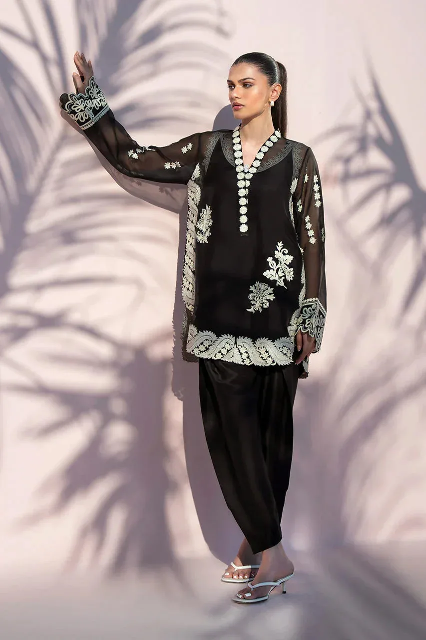 Sania Maskatiya Eid Edit 26 Ivory Organza – view 1 – Poshaq