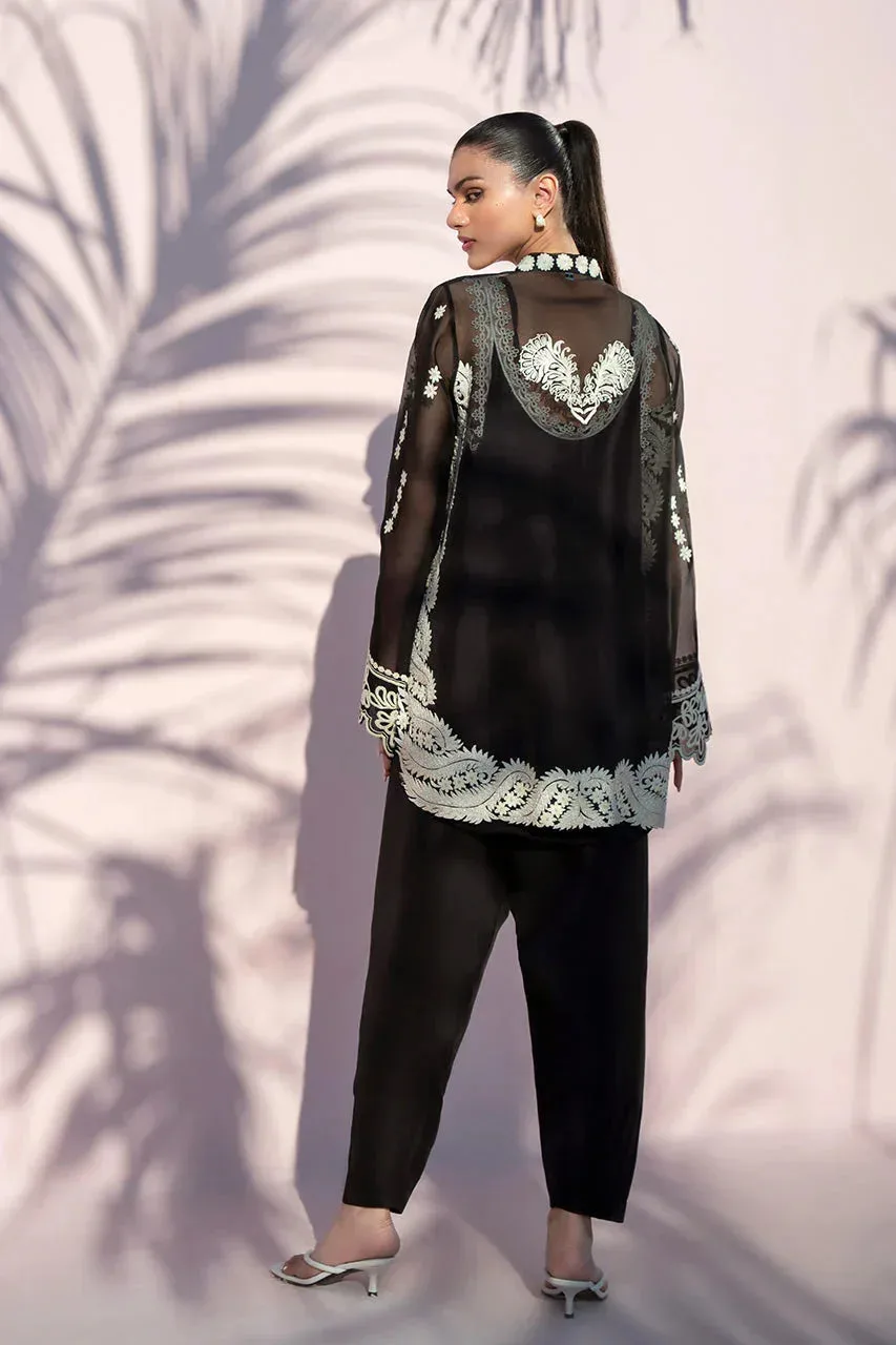 Sania Maskatiya Eid Edit 26 Ivory Organza – view 2 – Poshaq