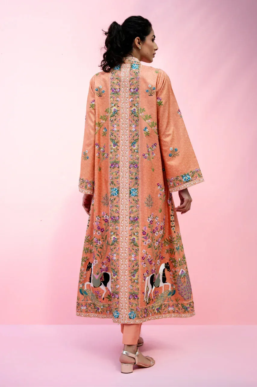 Sania Maskatiya Eid Edit 26 Peach – view 2 – Poshaq