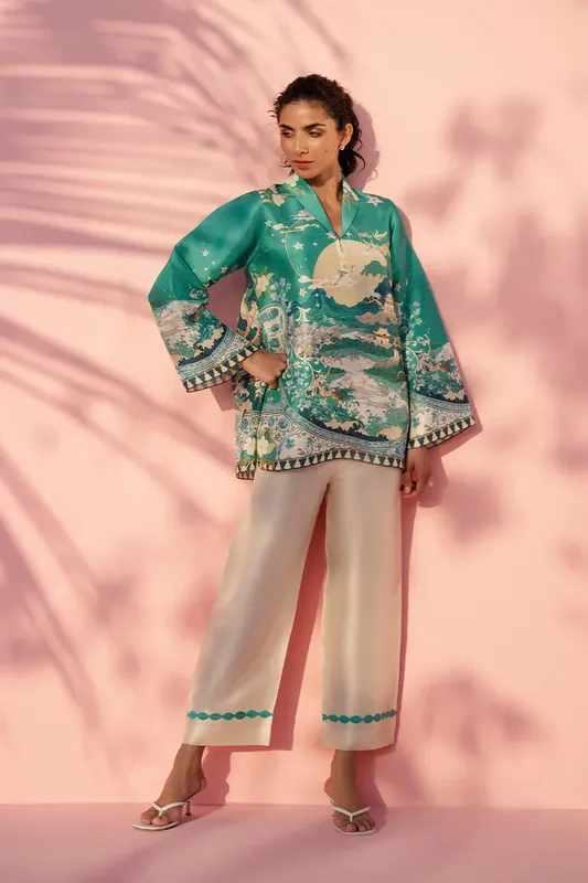 Sania Maskatiya Eid Edit 26 Ivory – view 1 – Poshaq