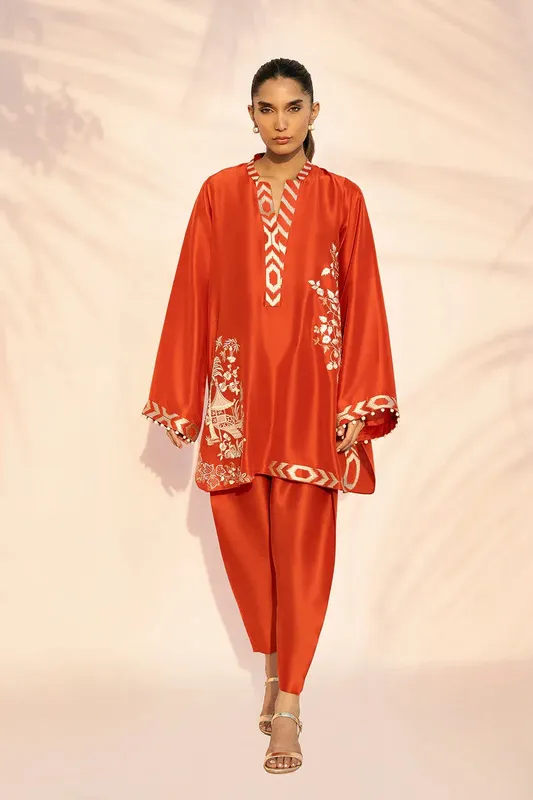 Sania Maskatiya Eid Edit 26 Ivory – view 1 – Poshaq
