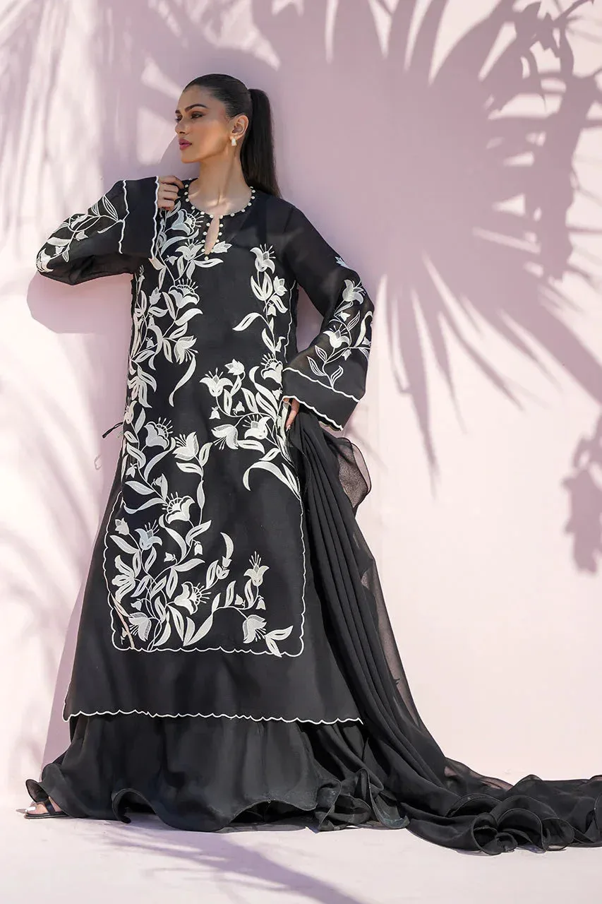 Sania Maskatiya Eid Edit 26 Ivory Georgette – view 1 – Poshaq
