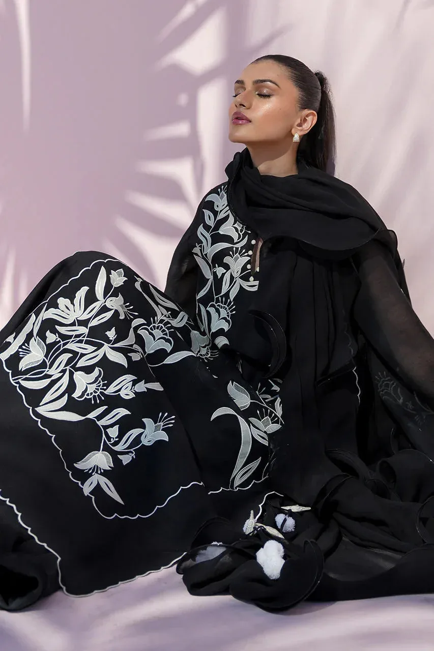 Sania Maskatiya Eid Edit 26 Ivory Georgette – view 3 – Poshaq