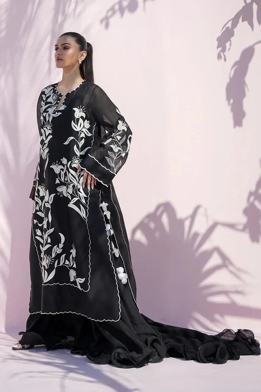 Sania Maskatiya Eid Edit 26 Ivory Georgette – view 4 – Poshaq