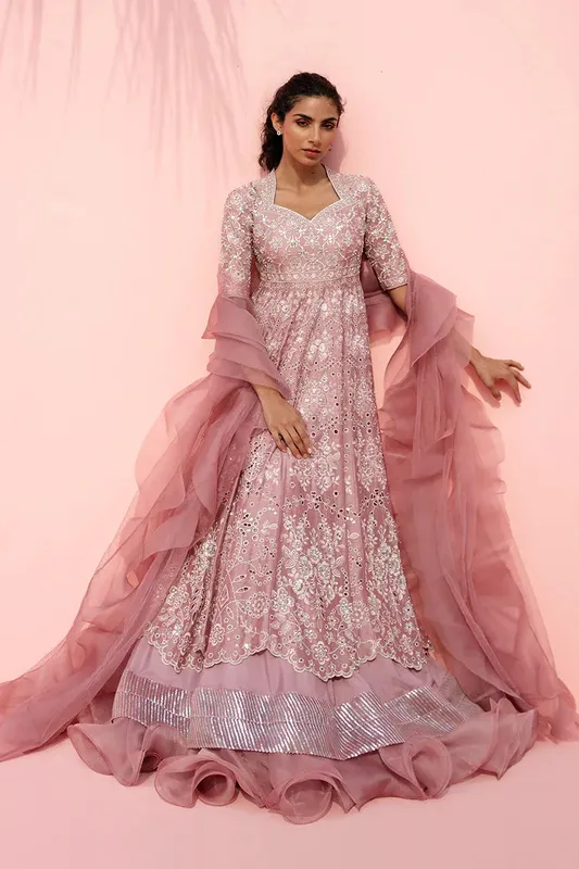 Sania Maskatiya Eid Edit 26 Pink Organza – view 1 – Poshaq