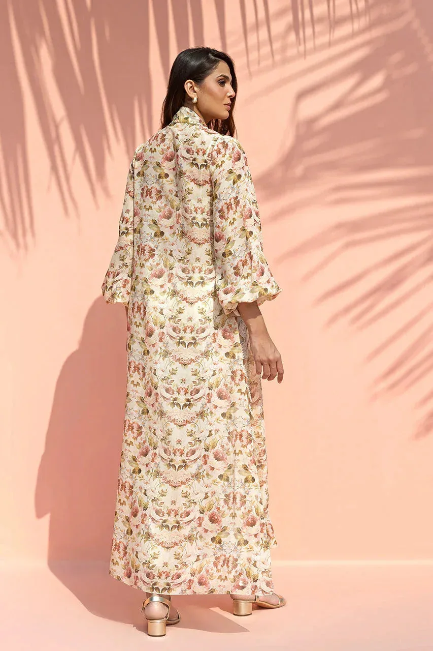 Sania Maskatiya Eid Edit 26 Beige Georgette – view 2 – Poshaq