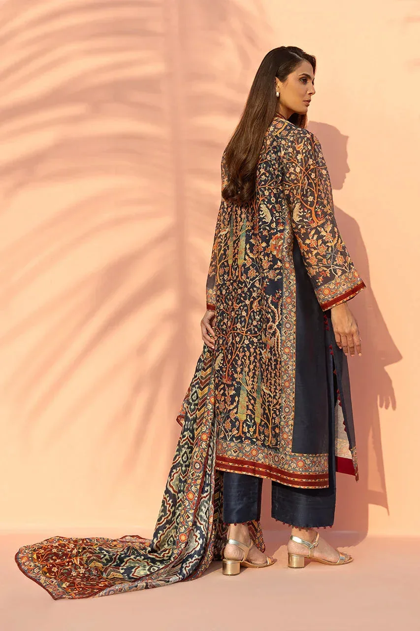Sania Maskatiya Eid Edit 26 Blue Cotton – view 2 – Poshaq